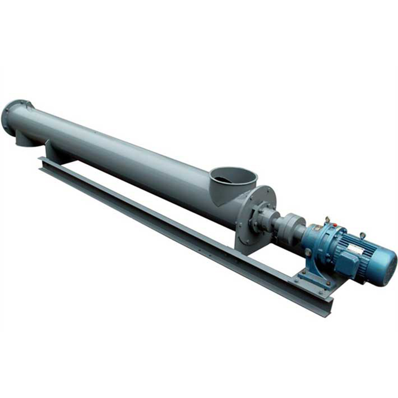 u型无轴螺旋输送机污泥石料颗粒管式蛟龙上料餐厨垃圾给料提升机