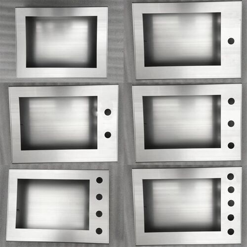 触摸屏安装盒7寸10寸威纶/信捷/台达人机界面PLC电箱铝合金控制箱