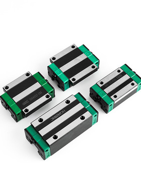 精密直线导轨滑块上银通配HGH15/20/25/30/35/45/55CA方形法兰