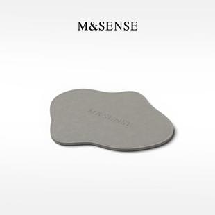 MSENSE蔓莎无火香薰托盘摆件蜡烛烛台皮革杯垫