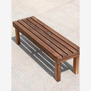 新疆西藏包邮长条凳花架防腐木防水木质单层多肉一层落地室外阳台