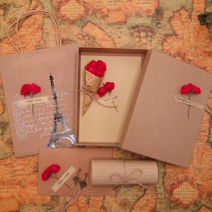 信封信纸套装 文艺精致简约浪漫情人节表白告白情书古风复古礼品盒