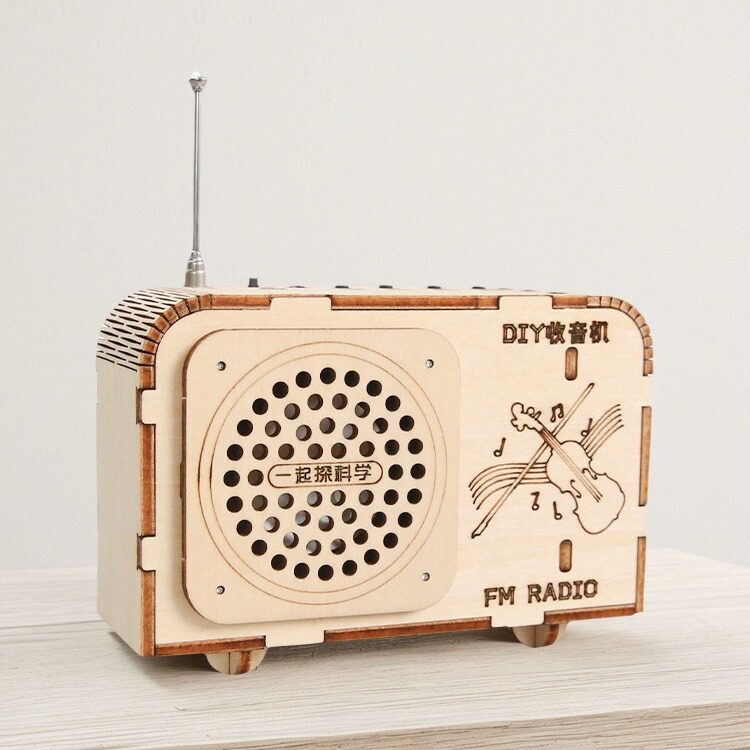 科苗科技小制作儿童diy收音机模型手工拼装玩具科学实验科教前沿