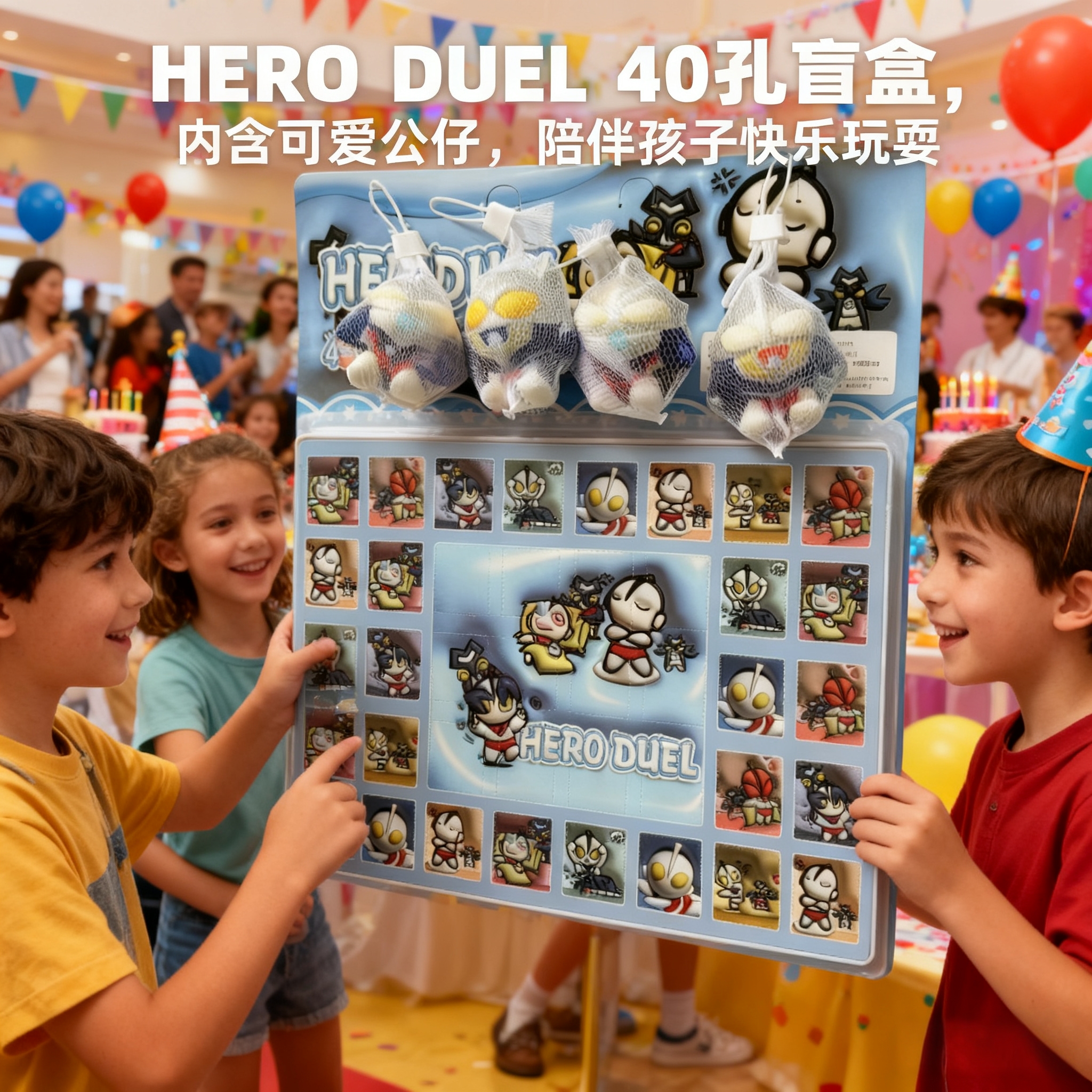 新款奥特英雄玩具3-6岁男孩捏捏乐洞洞乐盲盒戳戳乐生日礼物解压