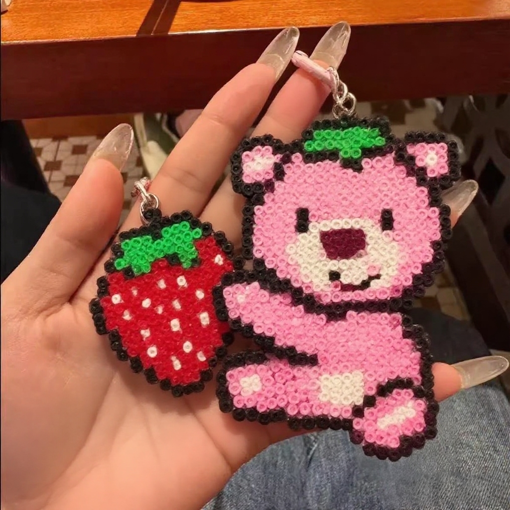 手工拼豆材料包全套儿童DIY手工制作拼豆补充包挂件创意益智玩具