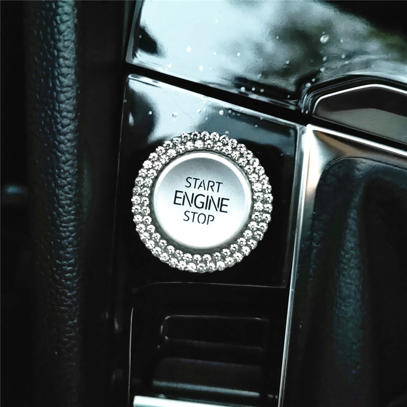 速发大众启动萨饰改装朗逸凌渡探岳探贴速腾帕装特按钮水晶钻歌纸