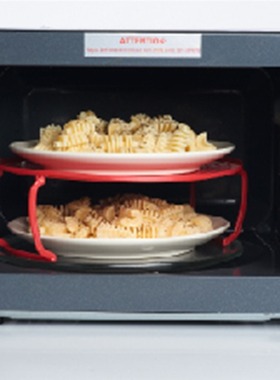 Multi functional microwave oven heating layered steaming rac