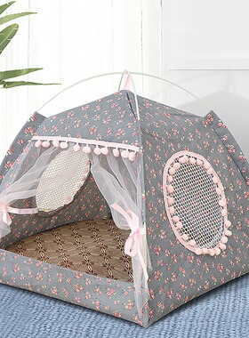 2024 Summer Fashion Cute Cat Nest Dog Nest Small Tent Nest C