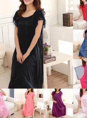 One size fits all nightgown ice silk plus plus plus plus plu