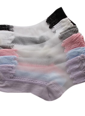 Baroque soft girl lace lace transparent crystal stockings gl