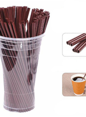 Coffee colored (100 pack) disposable three hole plastic coff