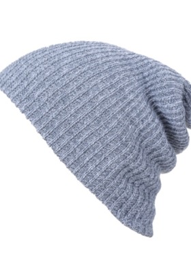 Winter hat striped pullover hat for men and women warm woole