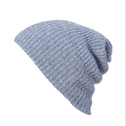 Winter hat striped pullover hat for men and women warm woole