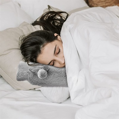 护腰带热敷暖手水袋暖肩颈毛绒