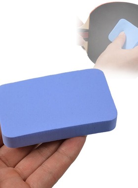 Blue table tennis racket rubber washing cotton stain cleanin