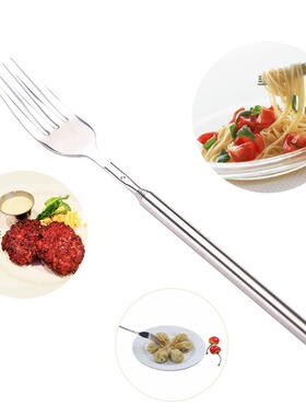 Scalable Fork Stainless Steel Barbecue Fork 6-Section Extend