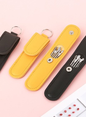 Household portable ear scoop 6-piece set spiral spring ear d