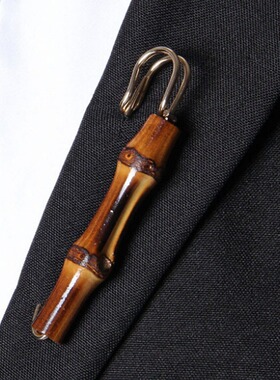 Golden bamboo clip Sirius fashion metal U-shaped brooch retr