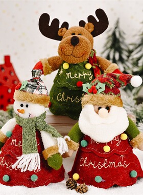 Christmas decoration cartoon apple bag tree shaped candy bag