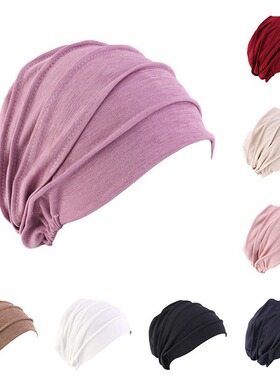 One size thick elastic cotton hood chemotherapy cap louver c