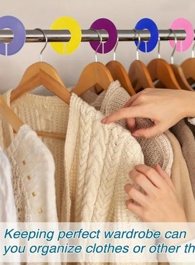 10pcs colorful circular clothing display size sorting divide