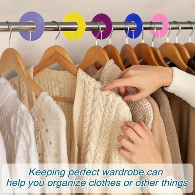 10pcs彩色圆形服装展示尺码整理