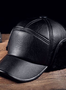 Hat men season middle-aged and elderly people keep warm and