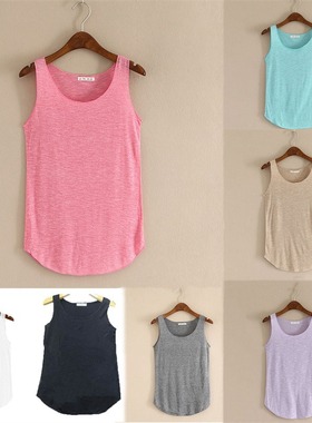Bamboo cotton vest women base vest colored cotton sports ela