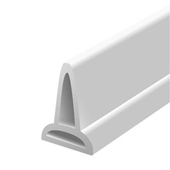 White 30mm high waterproof strip 1-meter installation bathro