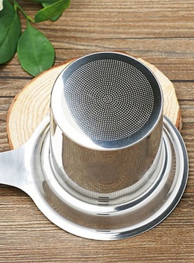 Stainless steel tea strainer tea residue separating funnel r