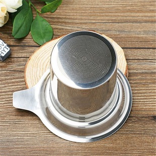 Stainless steel tea strainer tea residue separating funnel r