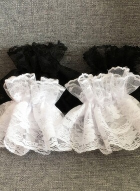 Short lace style sleeve flower gloves lace nightclub sleeves