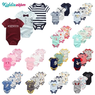 Newborn baby wrap cotton pajamas baby class onesie short-sle