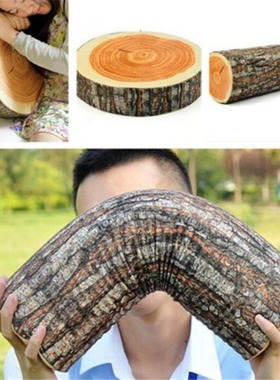 Long cylindrical tree stump creative high cushion home decor