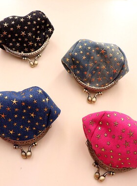 Cowboy fabric coin purse five pointed star coin purse hand-h