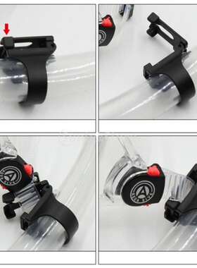 Black buckle diving silicone breathing tube buckle diving ac