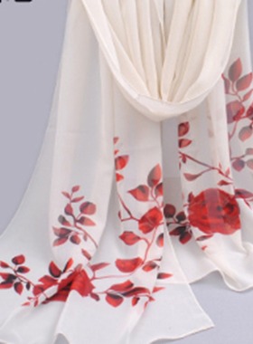 Fashionable chiffon scarf women travel sunscreen scarf splic