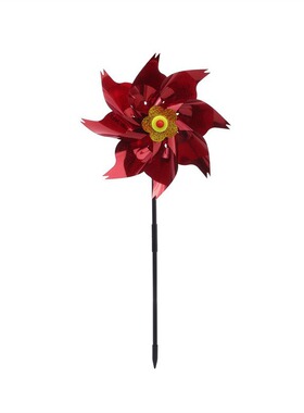 Creative Laser Bird Drive Windmill Silver Windmill Farmland