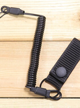 Outdoor tactical spring gun rope anti-theft anti loss anti c