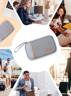 Handheld Data Pack Charger Earphones Power Bank Storage Bag