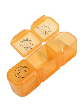 Morning middle and evening three times three compartment med