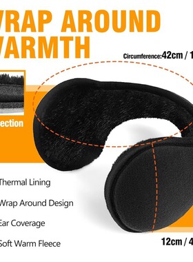 Winter warmth with foldable ear tips and earmuffs for men an