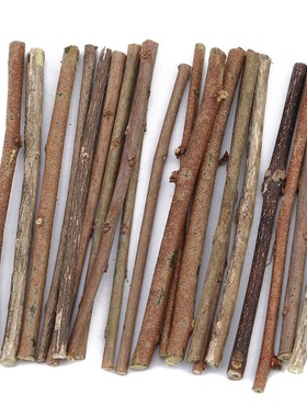 20 natural small wooden strips with a diameter of 0.3-0.5cm