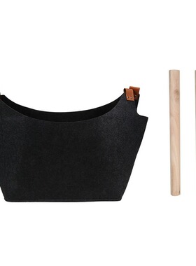 Add pockets firewood basket toy sorting felt cloth storage b