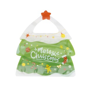 Christmas gift bag hand-held flat bottom self sealing bag st