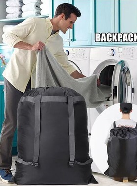 Black (randomly drawn rope left and right) polyester waterpr