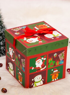 Christmas gift box decoration paper gift box Christmas hotel
