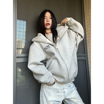 15GET美式休闲开衫卫衣外套