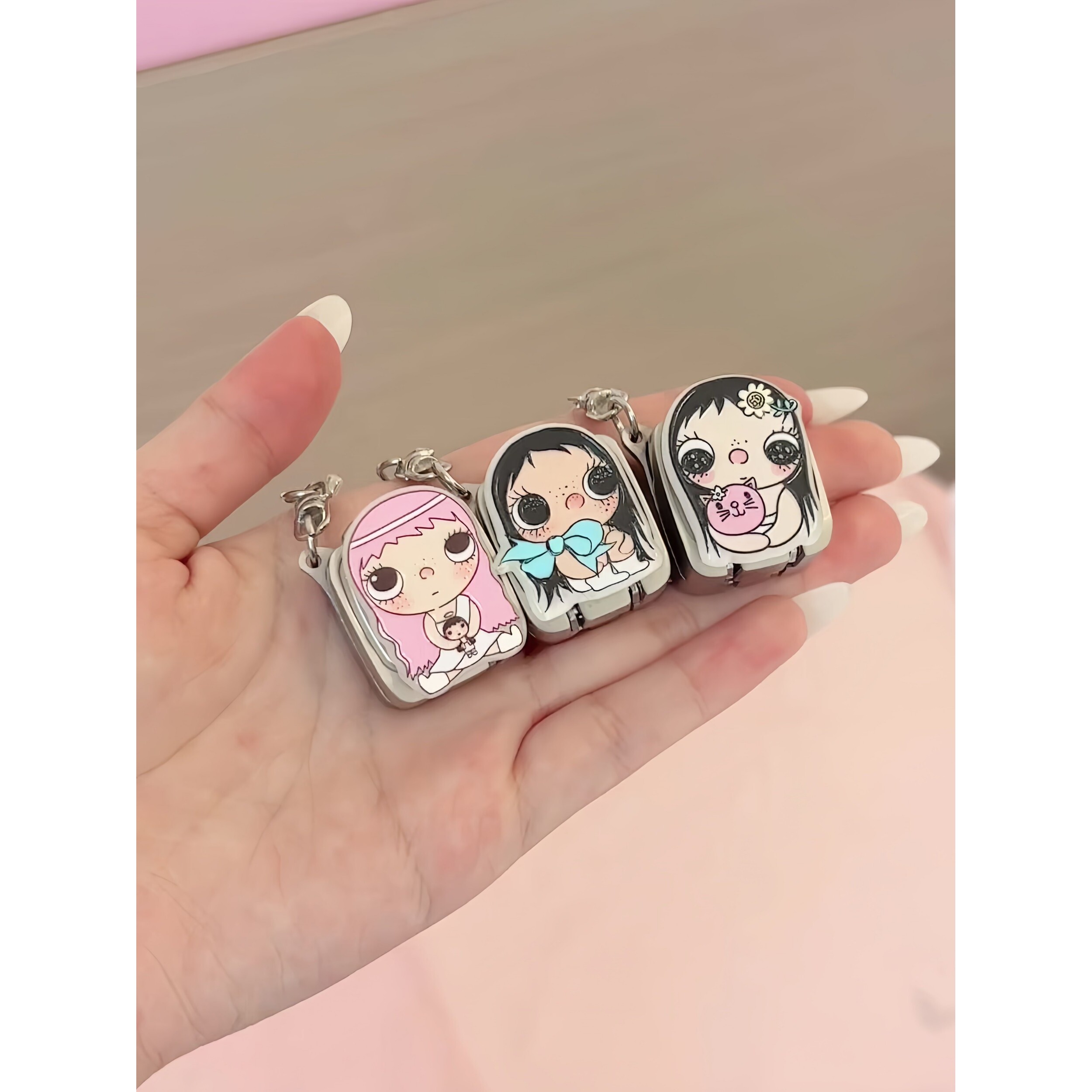 小玉迷你钥匙扣挂件便携yuy指甲刀指甲剪清洁旅游好物可爱防飞溅