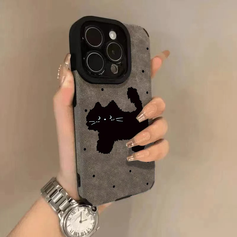 ZYL小众高级感黑猫适用于vivo iQOONeo10男女neo9spro手机壳iqoo13/12新neo7/6se气质精贴iqoo z9turbo/z8x